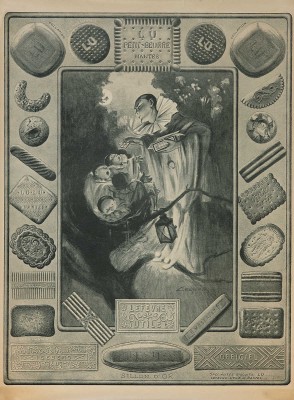 Рекламный плакат печенья марки Lefèvre-Utile. [Плакат]. Париж, 1920-е гг.